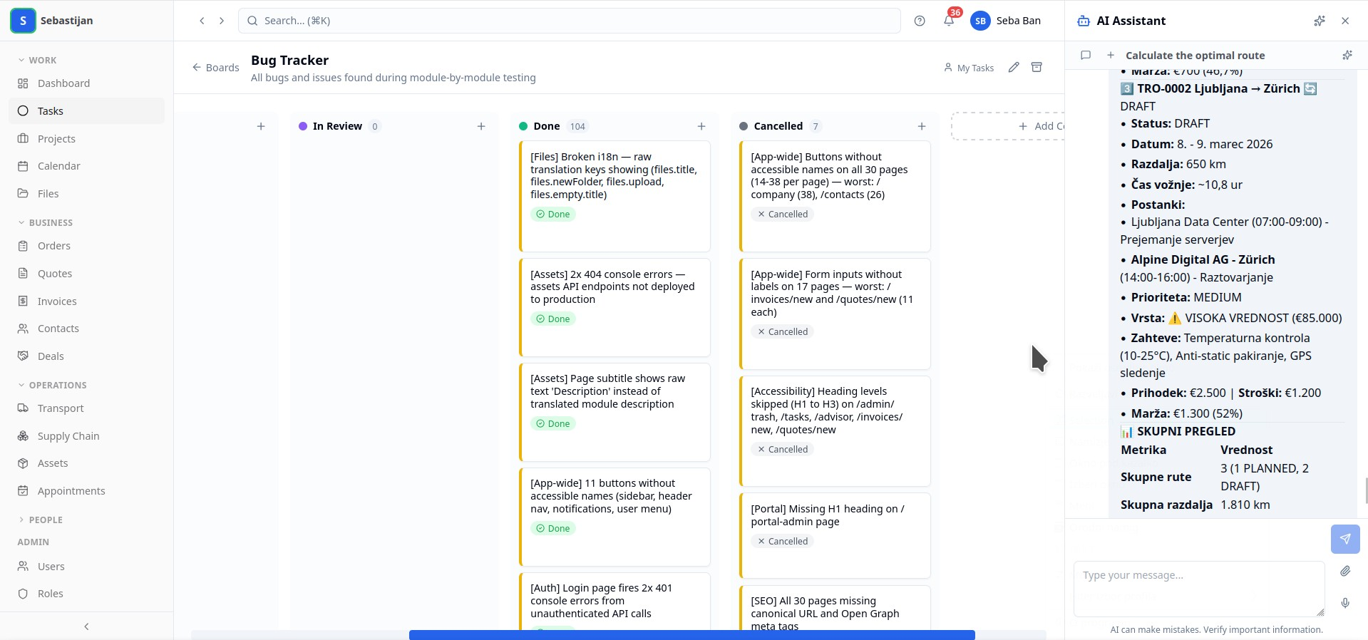 CompanyApp screenshot